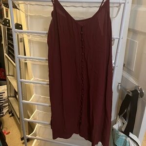BP. Button Slip dress size medium worn once maroon